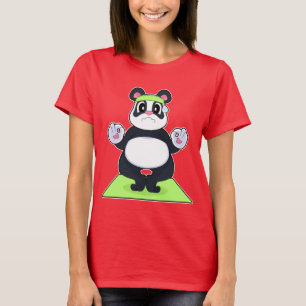 T-shirt Yoga Fitness Méditation Panda