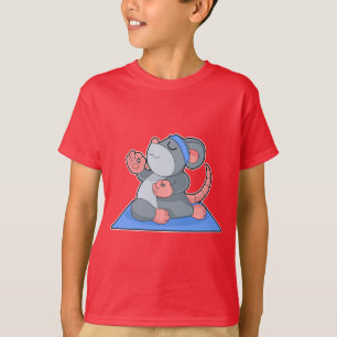 T-shirt Yoga Fitness Méditation Souris