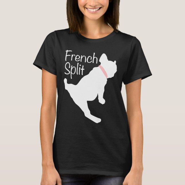 T-shirt Yoga French Bulldog Faisant Les Fromages Frenchie  (Devant)