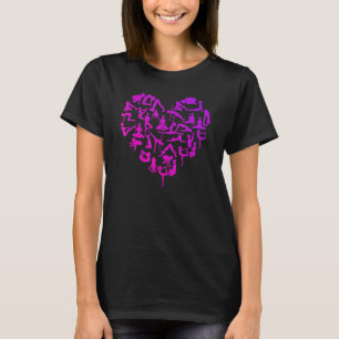 T-shirt Yoga Gansha Namaste Heart Pose Méditation