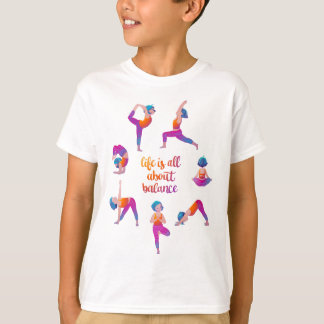 T-shirt Yoga girl entraînement