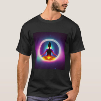 T-shirt Yoga Girl Female Sun Salutation Meditation Chakra 
