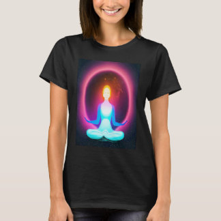T-shirt Yoga Girl Female Sun Salutation Meditation Chakra