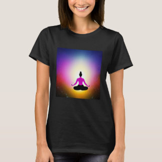T-shirt Yoga Girl Female Sun Salutation Meditation Chakra