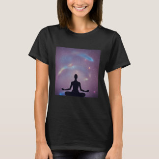 T-shirt Yoga Girl Female Sun Salutation Meditation Chakra