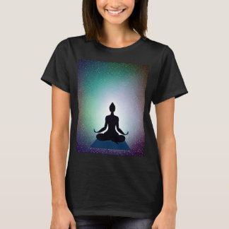 T-shirt Yoga Girl Female Sun Salutation Meditation Chakra 