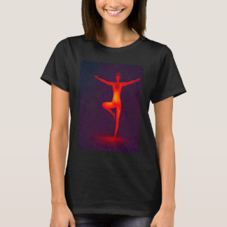 T-shirt Yoga Girl Female Sun Salutation Meditation Chakra 