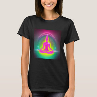 T-shirt Yoga Girl Femme Sun Salutation Méditation Chakra