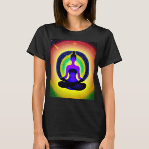 T-shirt Yoga Girl Femme Sun Salutation Méditation Chakra