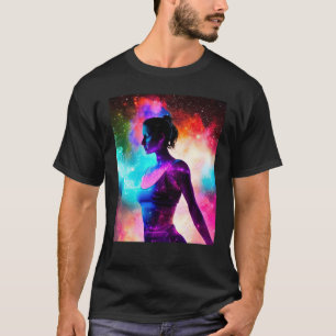 T-shirt Yoga Girl Femme Sun Salutation Méditation Chakra