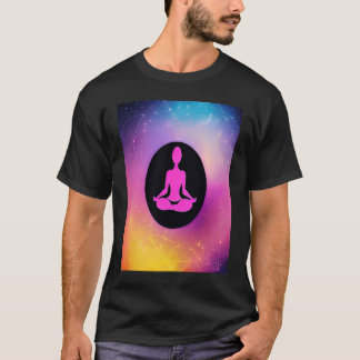 T-shirt Yoga Girl Femme Sun Salutation Méditation Chakra