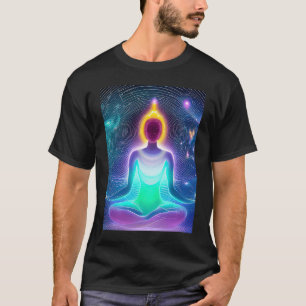 T-shirt Yoga Girl Femme Sun Salutation Méditation Chakra