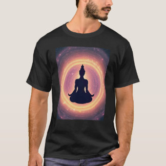 T-shirt Yoga Girl Femme Sun Salutation Méditation Chakra