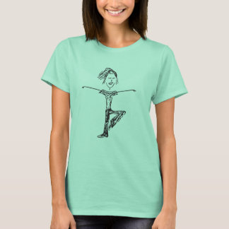 T-shirt Yoga Girl | Noir