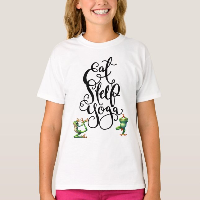 T-shirt Yoga Grenouille (Devant)