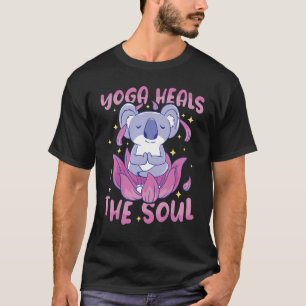T-shirt Yoga Guérit l'Âme Professeur de Yoga Méditation Yo