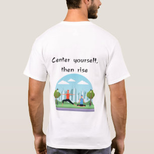 T-shirt Yoga guerrier conscient avec
