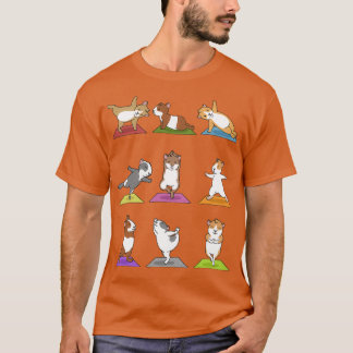 T-shirt Yoga Guinée méditation porc Yogi Namaste Sport Cad