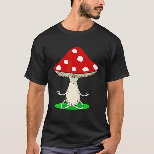 T-shirt Yoga Instructor Mushroom Collector Mycology Fitnes (Devant)