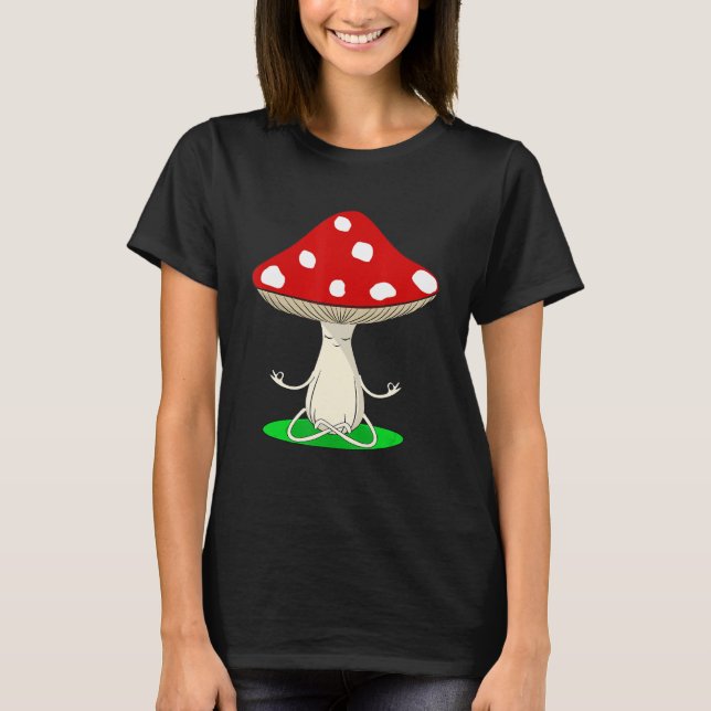 T-shirt Yoga Instructor Mushroom Collector Mycology Fitnes (Devant)