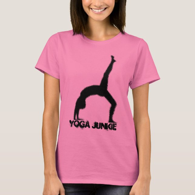 T-shirt Yoga Junkie (Devant)