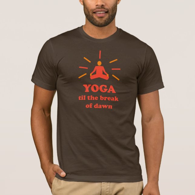 T-shirt Yoga jusqu'à l'aube (Devant)