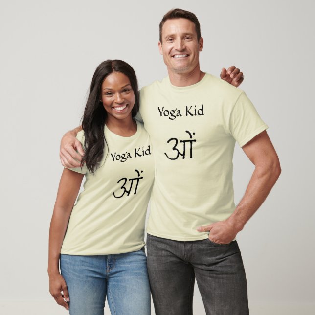 T-shirt Yoga Kid, omsymbol (Unisexe)