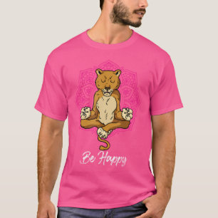 T-shirt Yoga lâché Calme Montagne Lion Yoga Zen