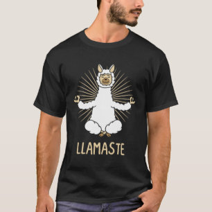 T-shirt Yoga Lama Llamaste Alpaca Professeur de Yogi