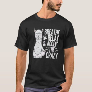 T-shirt Yoga Lama Namaste Méditation Zen Animal Prof de Yo