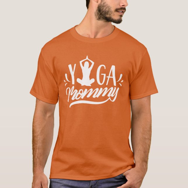 T-shirt Yoga maman maman Hobby Mère vintage (Devant)