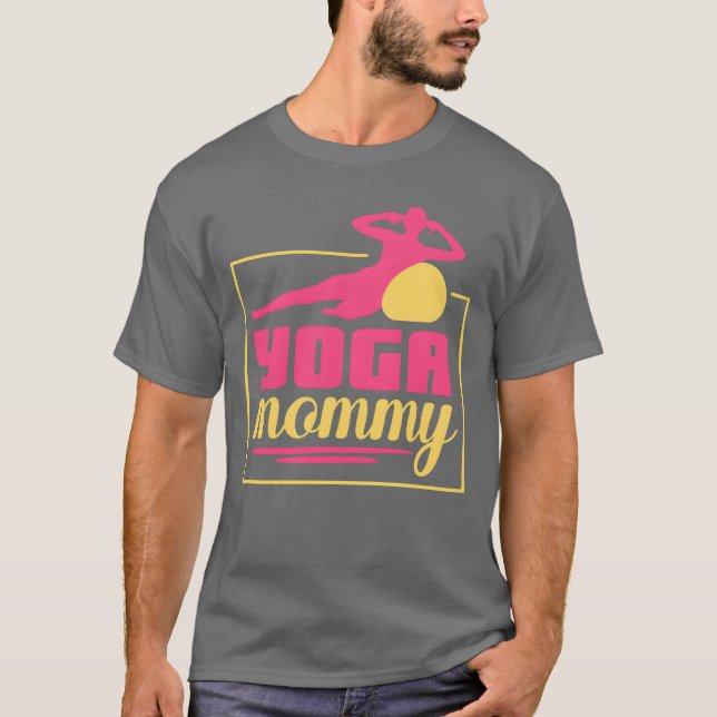 T-shirt Yoga maman maman maman Hobby drôle (Devant)
