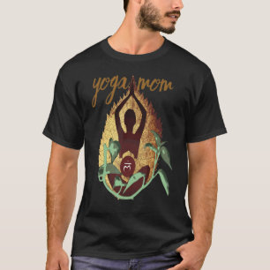 T-shirt Yoga Maman Yoga Méditation Fitness Zen Poses Yoga