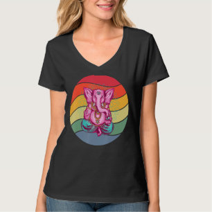 T-shirt Yoga Mental Strenght Mandala Elephant Meditant