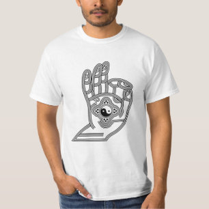 T-shirt Yoga Mudra avec Yin Yang et votre nom