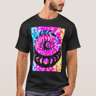 T-shirt Yoga Namaste Lune Tie Die Bouddha Œil