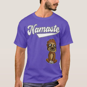 T-shirt Yoga Namaste Sloth Méditez une vie saine