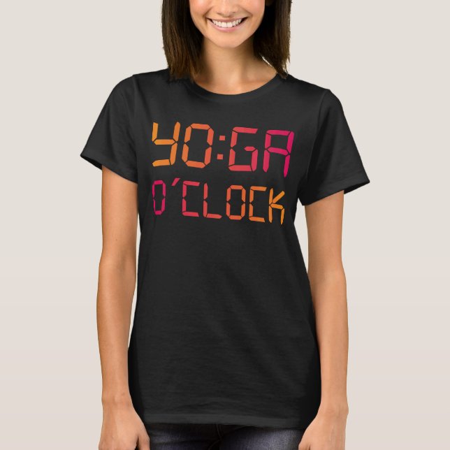 T-shirt YOGA O'Clock Funny Yoga (Devant)