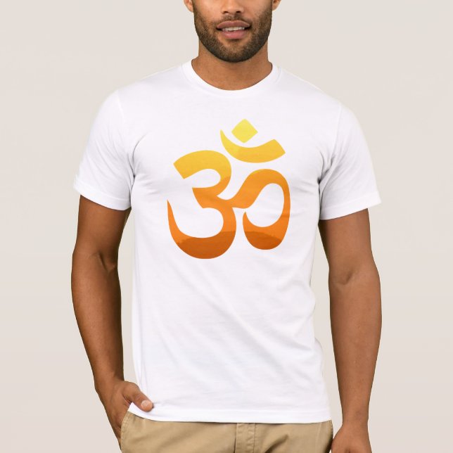 T-shirt Yoga Om Mantra Symbole Asana Relax Mens (Devant)