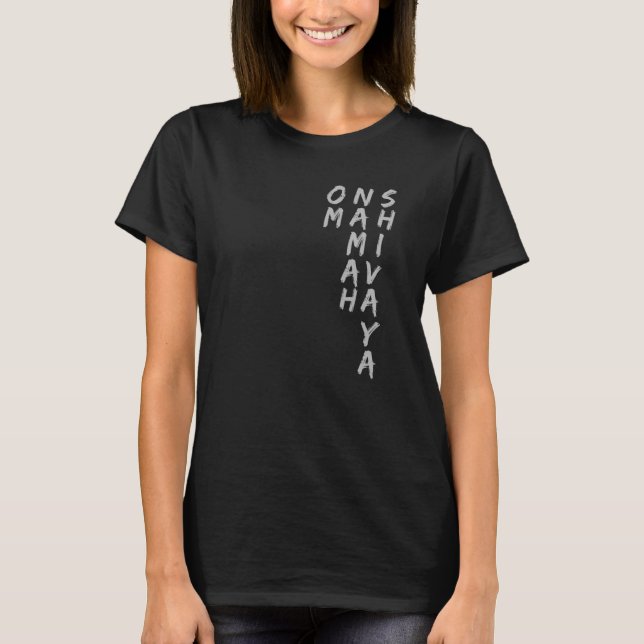 T-shirt Yoga Om Namah Shivaya Mantra Spirituel Yogi (Devant)