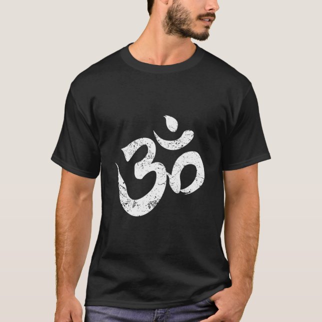 T-shirt Yoga Om Symbole Spirituel Aum Méditation Ohm (Devant)