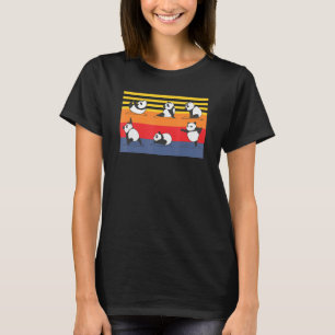 T-shirt Yoga Panda Ours Zoo Animal entraînement