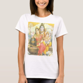 T-shirt Yoga Parvati, Shiva, Ganesh