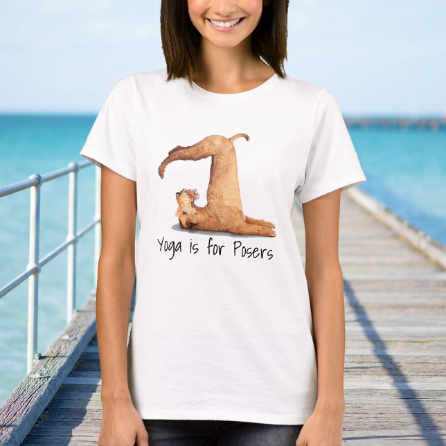 T-shirt Yoga Posers Funny Dog (Créateur téléchargé)