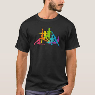 T-shirt Yoga Poses arc-en-ciel Spirituel Méditation Yogis