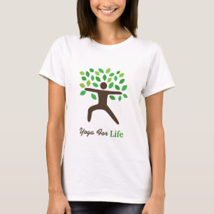 T-shirt Yoga Pour La Vie, Posture Du Guerrier, Arbre
