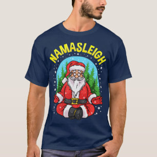 T-shirt Yoga Santa Claus Namasleigh Méditation Bu