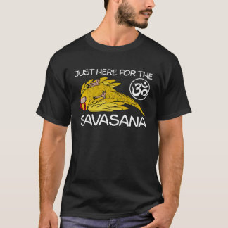 T-shirt Yoga Savasana Parrot Jaune Lutino Kakariki
