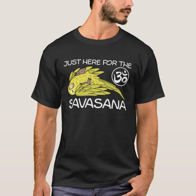 T-shirt Yoga Savasana Parrot jaune Parrotlet (Devant)