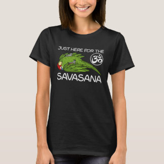 T-shirt Yoga Savasana Parrot rouge mexicain à tête rouge A